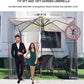 🚩🌞Multifunctional garden parasol with mosquito net, windproof, rainproof, and provides sun protection