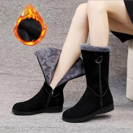 [🔥Today's lowest price]women's casual plush thermal snow boots.