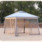 🚩🌞Multifunctional garden parasol with mosquito net, windproof, rainproof, and provides sun protection