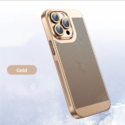 【40% OFF】New Heat Dissipation Plating Fine Hole Protector Phone Case