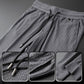 Men's Houndstooth Anti-Wrinkle Short Sleeve Sports Suit
