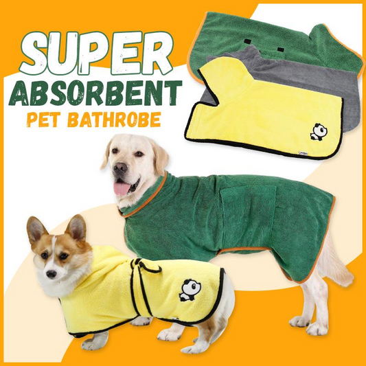 Superabsorberende badekåpe for kjæledyr